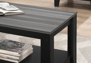 I 7992P Ensemble De Table, Ensemble 3pcs, Café, Bout, Côté, Accent, Salon, Stratifié, Noir, Gris, Transitionnel - Simple Boutique