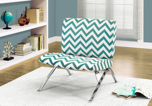I 8136 Chaise D'appoint, Sans Bras, En Tissu, Salon, Chambre À Coucher, En Tissu, Métal, Vert, Chrome, Contemporain, Moderne - Simple Boutique