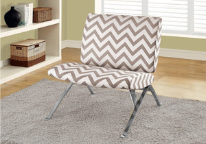 I 8137 Chaise D'appoint, Sans Bras, En Tissu, Salon, Chambre À Coucher, En Tissu, Métal, Brun, Chrome, Contemporain, Moderne - Simple Boutique