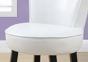 I 8155 Chaise Juvénile, Accent, Enfants, Rembourré, Pu D'aspect Cuir, Blanc, Contemporain, Moderne - Liquidation Vente Finale - Simple Boutique