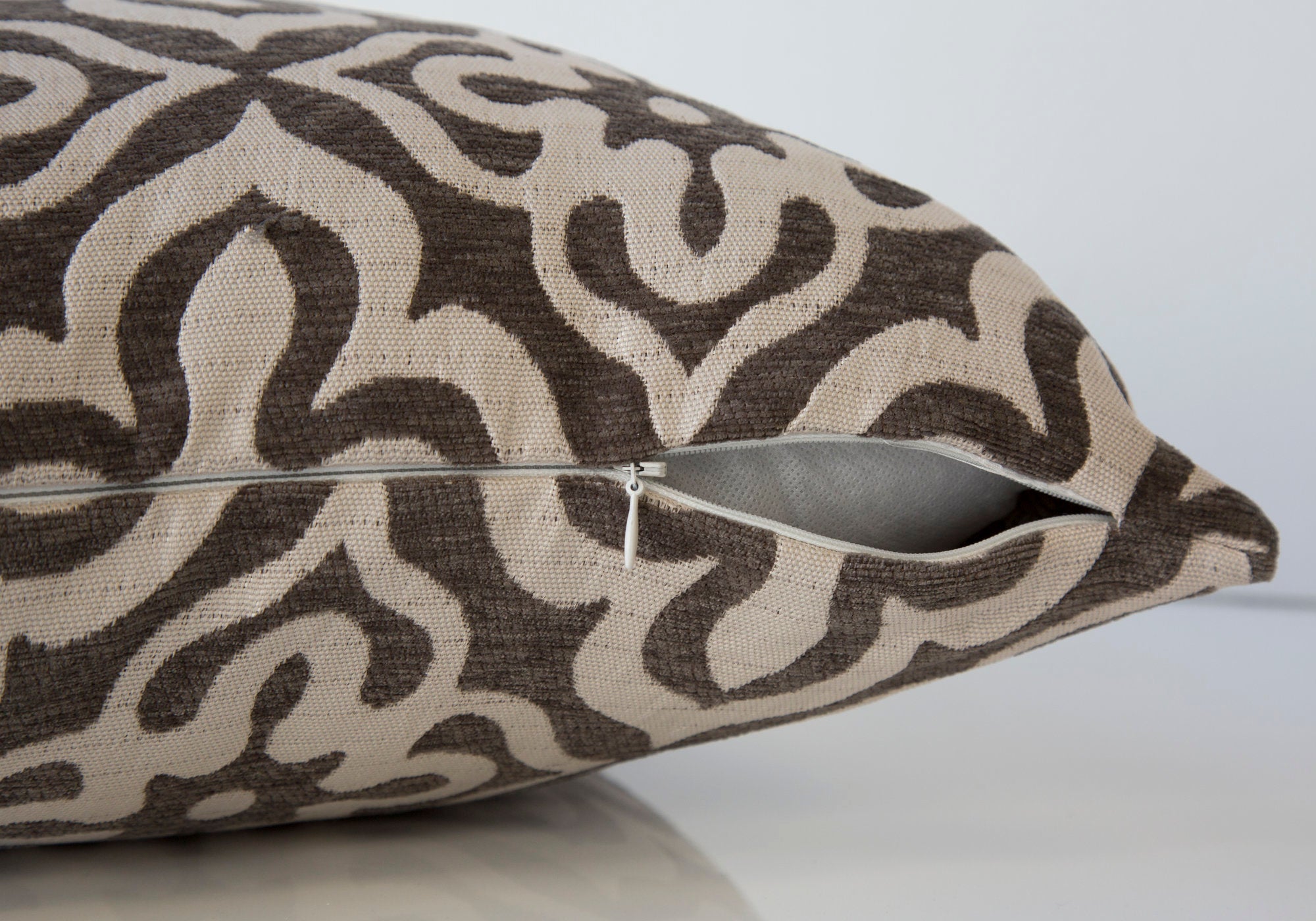 I 9216 Oreillers, 18 X 18 Carré, Encart Inclus, Jeté Décoratif, Accent, Sofa, Canapé, Chambre À Coucher, Polyester, Hypoallergénique, Brun, Moderne - Simple Boutique