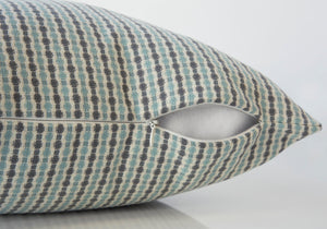 I 9230 Oreillers, 18 X 18 Carré, Encart Inclus, Jeté Décoratif, Accent, Sofa, Canapé, Chambre À Coucher, Polyester, Hypoallergénique, Bleu, Gris, Moderne - Simple Boutique