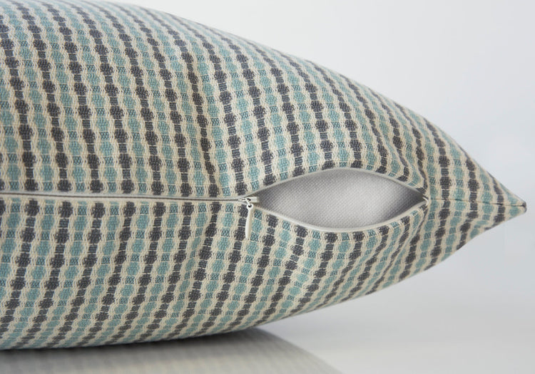 I 9230 Oreillers, 18 X 18 Carré, Encart Inclus, Jeté Décoratif, Accent, Sofa, Canapé, Chambre À Coucher, Polyester, Hypoallergénique, Bleu, Gris, Moderne - Simple Boutique