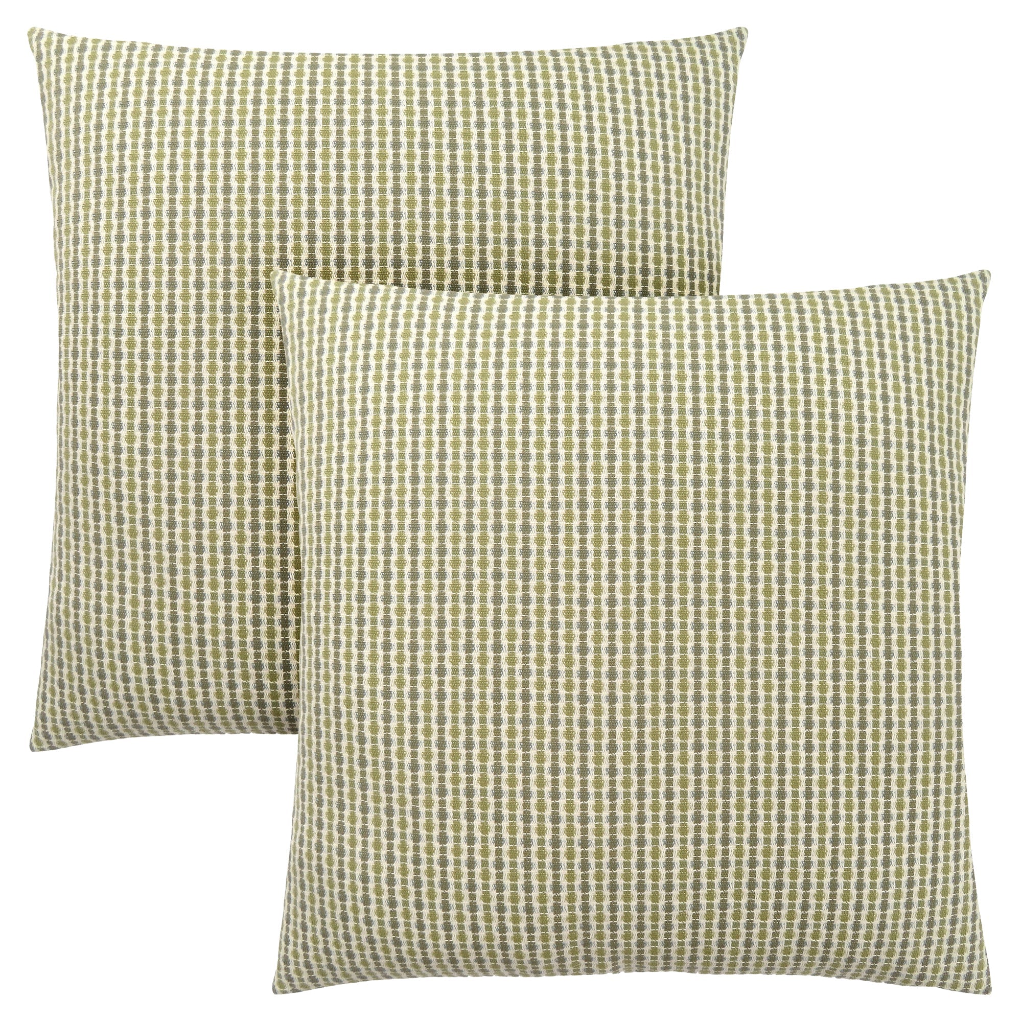 I 9233 Oreillers, Lot De 2, 18 X 18 Carré, Encart Inclus, Jeté Décoratif, Accent, Sofa, Canapé, Chambre À Coucher, Polyester, Hypoallergénique, Vert, Moderne - Simple Boutique