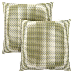 I 9233 Oreillers, Lot De 2, 18 X 18 Carré, Encart Inclus, Jeté Décoratif, Accent, Sofa, Canapé, Chambre À Coucher, Polyester, Hypoallergénique, Vert, Moderne - Simple Boutique