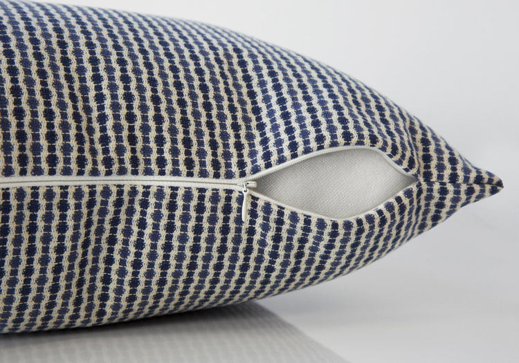 I 9241 Oreillers, Lot De 2, 18 X 18 Carré, Encart Inclus, Jeté Décoratif, Accent, Sofa, Canapé, Chambre À Coucher, Polyester, Hypoallergénique, Bleu, Moderne - Simple Boutique