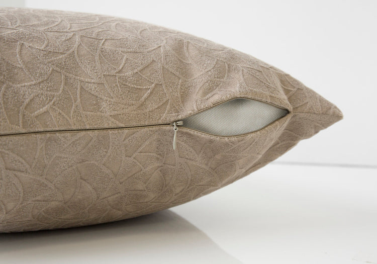 I 9254 Oreillers, 18 X 18 Carré, Encart Inclus, Jeté Décoratif, Accent, Sofa, Canapé, Chambre À Coucher, Polyester, Hypoallergénique, Beige, Moderne - Simple Boutique
