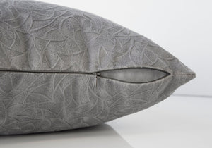 I 9256 Oreillers, 18 X 18 Carré, Encart Inclus, Jeté Décoratif, Accent, Sofa, Canapé, Chambre À Coucher, Polyester, Hypoallergénique, Gris, Moderne - Simple Boutique