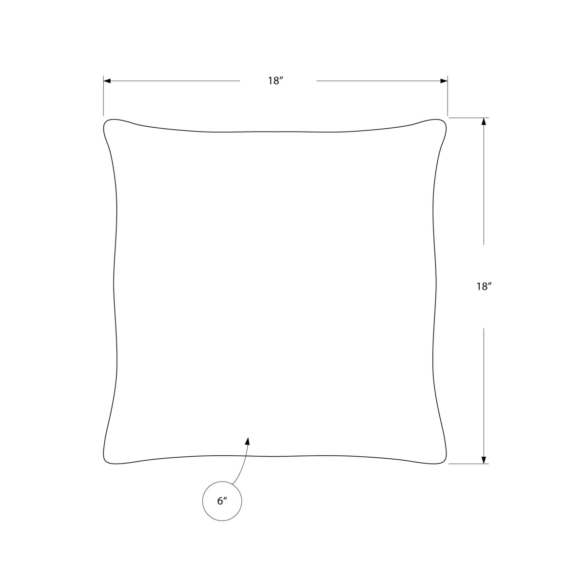 I 9262 Oreillers, 18 X 18 Carré, Encart Inclus, Jeté Décoratif, Accent, Sofa, Canapé, Chambre À Coucher, Polyester, Hypoallergénique, Vert, Moderne - Simple Boutique
