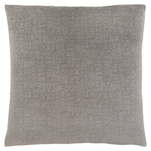 I 9272 Oreillers, 18 X 18 Carré, Encart Inclus, Jeté Décoratif, Accent, Sofa, Canapé, Chambre À Coucher, Polyester, Hypoallergénique, Gris, Moderne - Simple Boutique