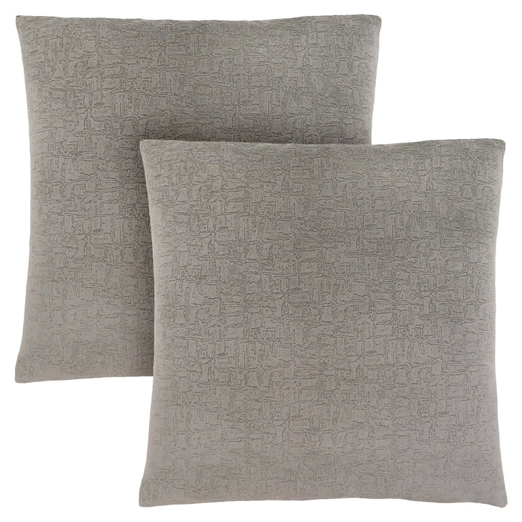 I 9273 Oreillers, Lot De 2, 18 X 18 Carré, Encart Inclus, Jeté Décoratif, Accent, Sofa, Canapé, Chambre À Coucher, Polyester, Hypoallergénique, Gris, Moderne - Simple Boutique