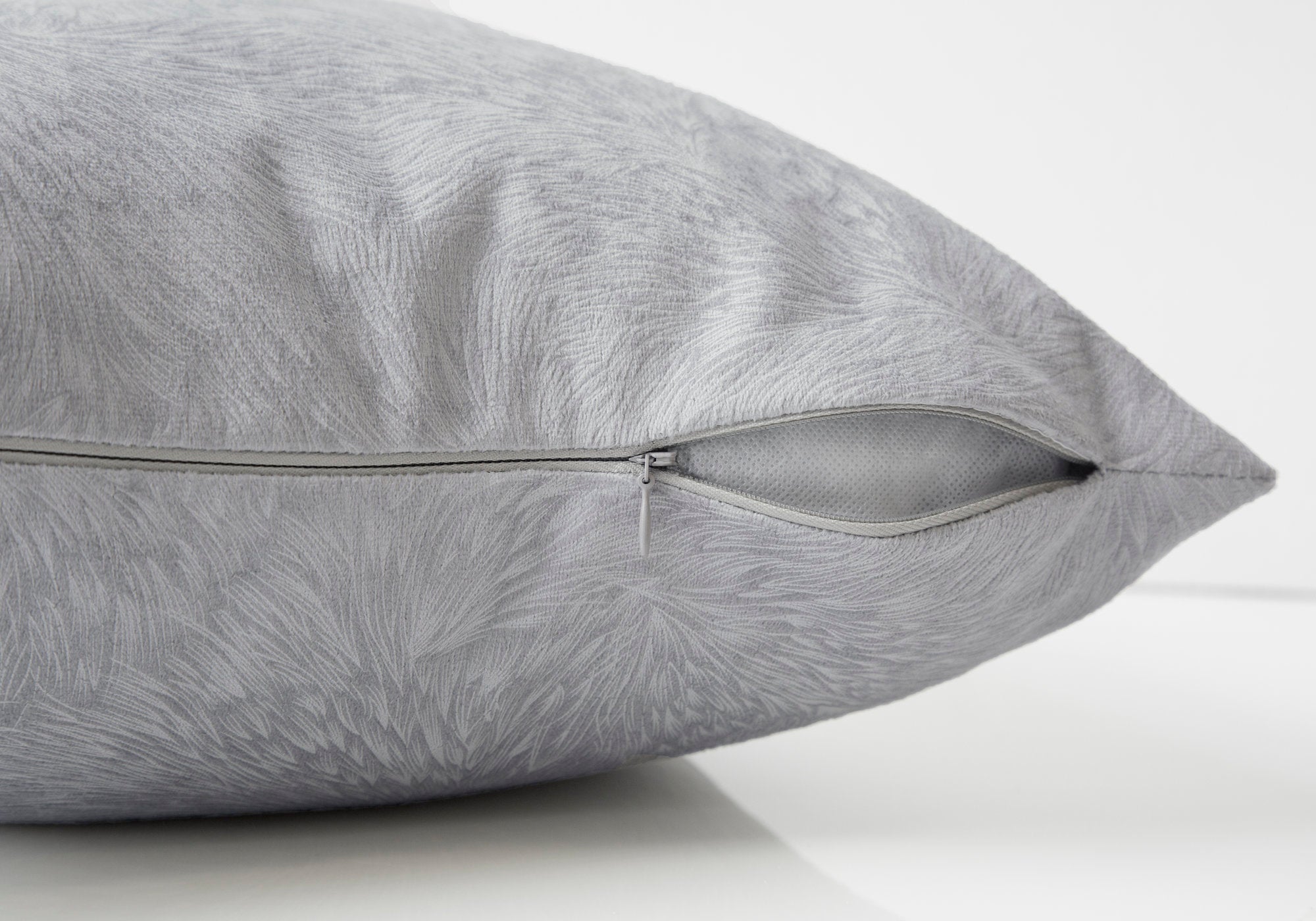 I 9321 Oreillers, Lot De 2, 18 X 18 Carré, Encart Inclus, Jeté Décoratif, Accent, Sofa, Canapé, Chambre À Coucher, Polyester, Hypoallergénique, Gris, Moderne - Simple Boutique