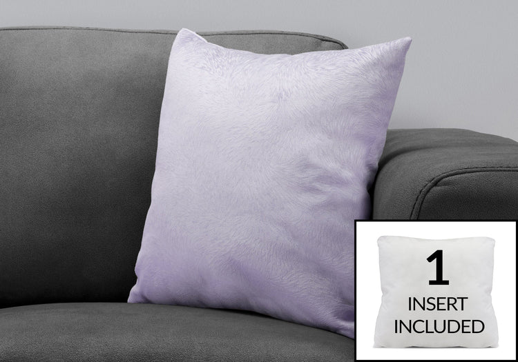 I 9324 Oreillers, 18 X 18 Carré, Encart Inclus, Jeté Décoratif, Accent, Sofa, Canapé, Chambre À Coucher, Polyester, Hypoallergénique, Violet, Moderne - Simple Boutique