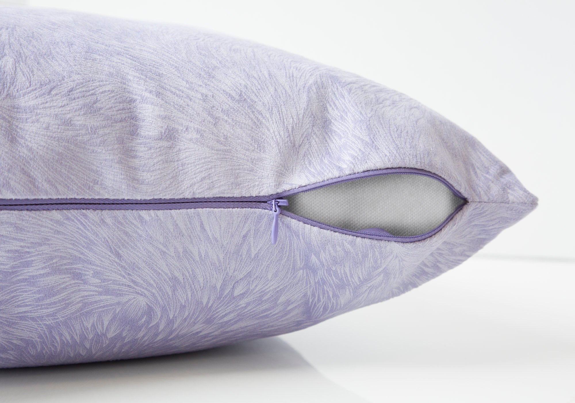 I 9325 Oreillers, Lot De 2, 18 X 18 Carré, Encart Inclus, Jeté Décoratif, Accent, Sofa, Canapé, Chambre À Coucher, Polyester, Hypoallergénique, Violet, Moderne - Simple Boutique