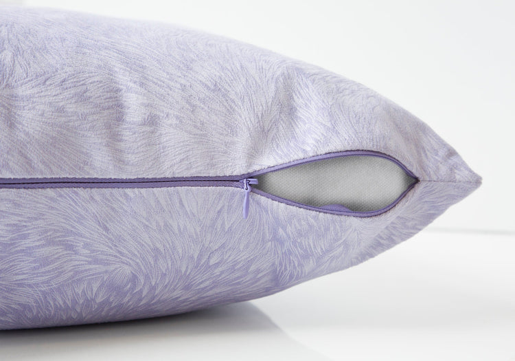 I 9325 Oreillers, Lot De 2, 18 X 18 Carré, Encart Inclus, Jeté Décoratif, Accent, Sofa, Canapé, Chambre À Coucher, Polyester, Hypoallergénique, Violet, Moderne - Simple Boutique