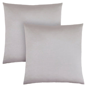 I 9337 Oreillers, Lot De 2, 18 X 18 Carré, Encart Inclus, Jeté Décoratif, Accent, Sofa, Canapé, Chambre À Coucher, Polyester, Hypoallergénique, Gris, Moderne - Simple Boutique