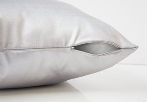 I 9337 Oreillers, Lot De 2, 18 X 18 Carré, Encart Inclus, Jeté Décoratif, Accent, Sofa, Canapé, Chambre À Coucher, Polyester, Hypoallergénique, Gris, Moderne - Simple Boutique
