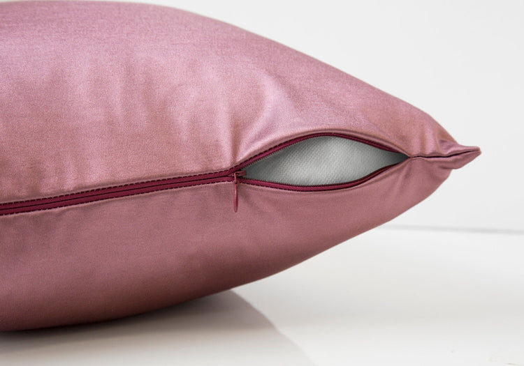 I 9338 Oreillers, 18 X 18 Carré, Encart Inclus, Jeté Décoratif, Accent, Sofa, Canapé, Chambre À Coucher, Polyester, Hypoallergénique, Rose, Moderne - Simple Boutique