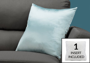 I 9340 Oreillers, 18 X 18 Carré, Encart Inclus, Jeté Décoratif, Accent, Sofa, Canapé, Chambre À Coucher, Polyester, Hypoallergénique, Bleu, Moderne - Simple Boutique
