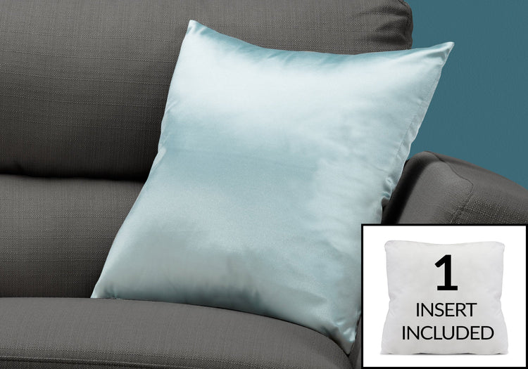 I 9340 Oreillers, 18 X 18 Carré, Encart Inclus, Jeté Décoratif, Accent, Sofa, Canapé, Chambre À Coucher, Polyester, Hypoallergénique, Bleu, Moderne - Simple Boutique