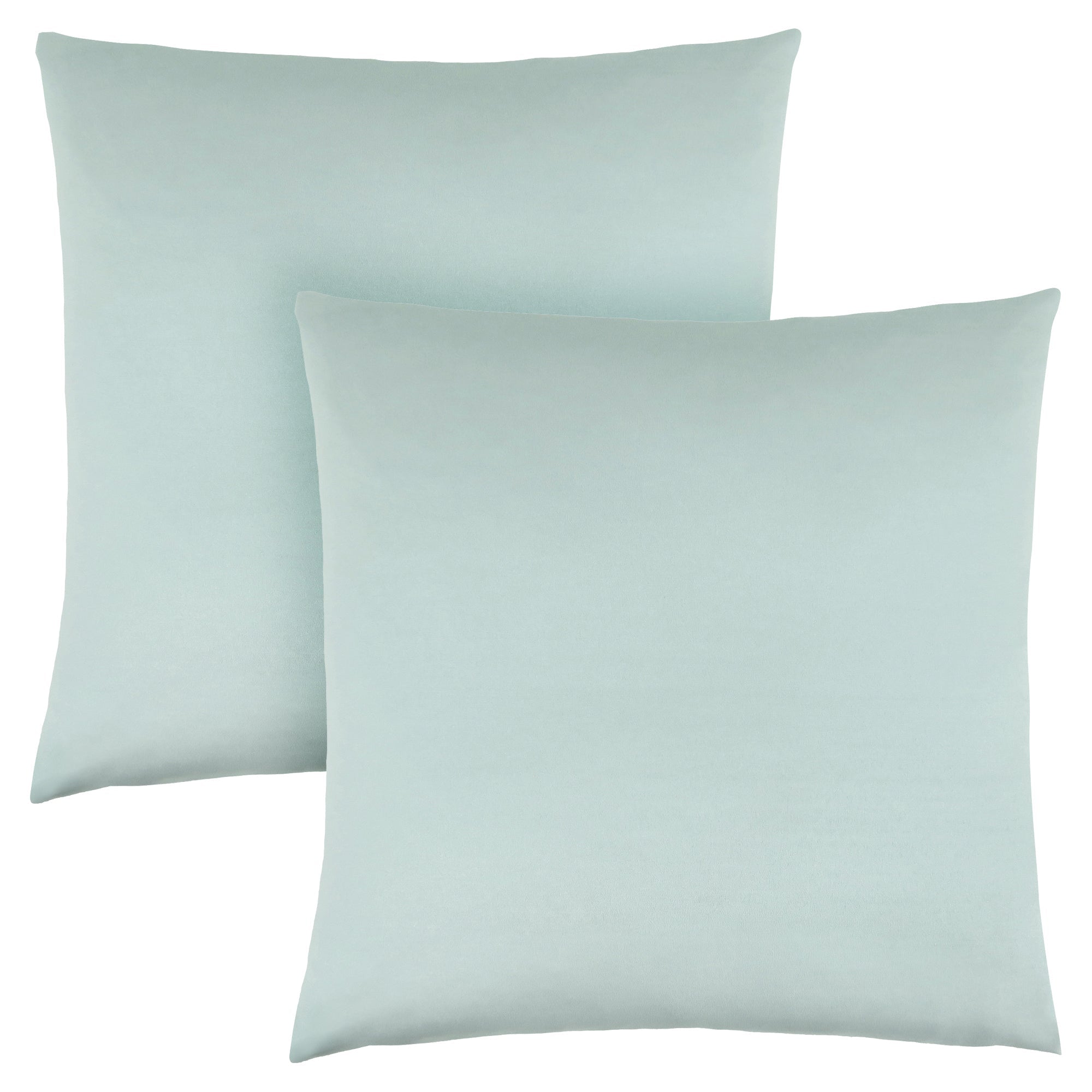I 9341 Oreillers, Lot De 2, 18 X 18 Carré, Encart Inclus, Jeté Décoratif, Accent, Sofa, Canapé, Chambre À Coucher, Polyester, Hypoallergénique, Bleu, Moderne - Simple Boutique