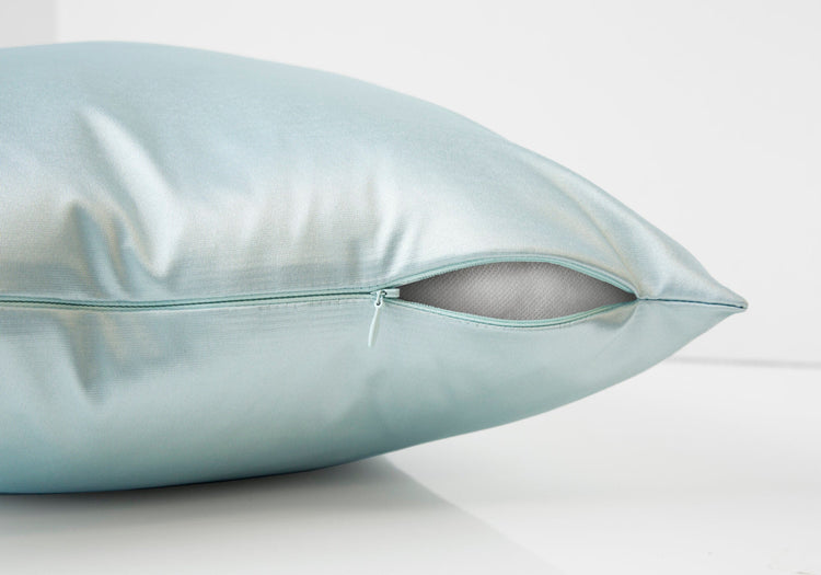 I 9341 Oreillers, Lot De 2, 18 X 18 Carré, Encart Inclus, Jeté Décoratif, Accent, Sofa, Canapé, Chambre À Coucher, Polyester, Hypoallergénique, Bleu, Moderne - Simple Boutique
