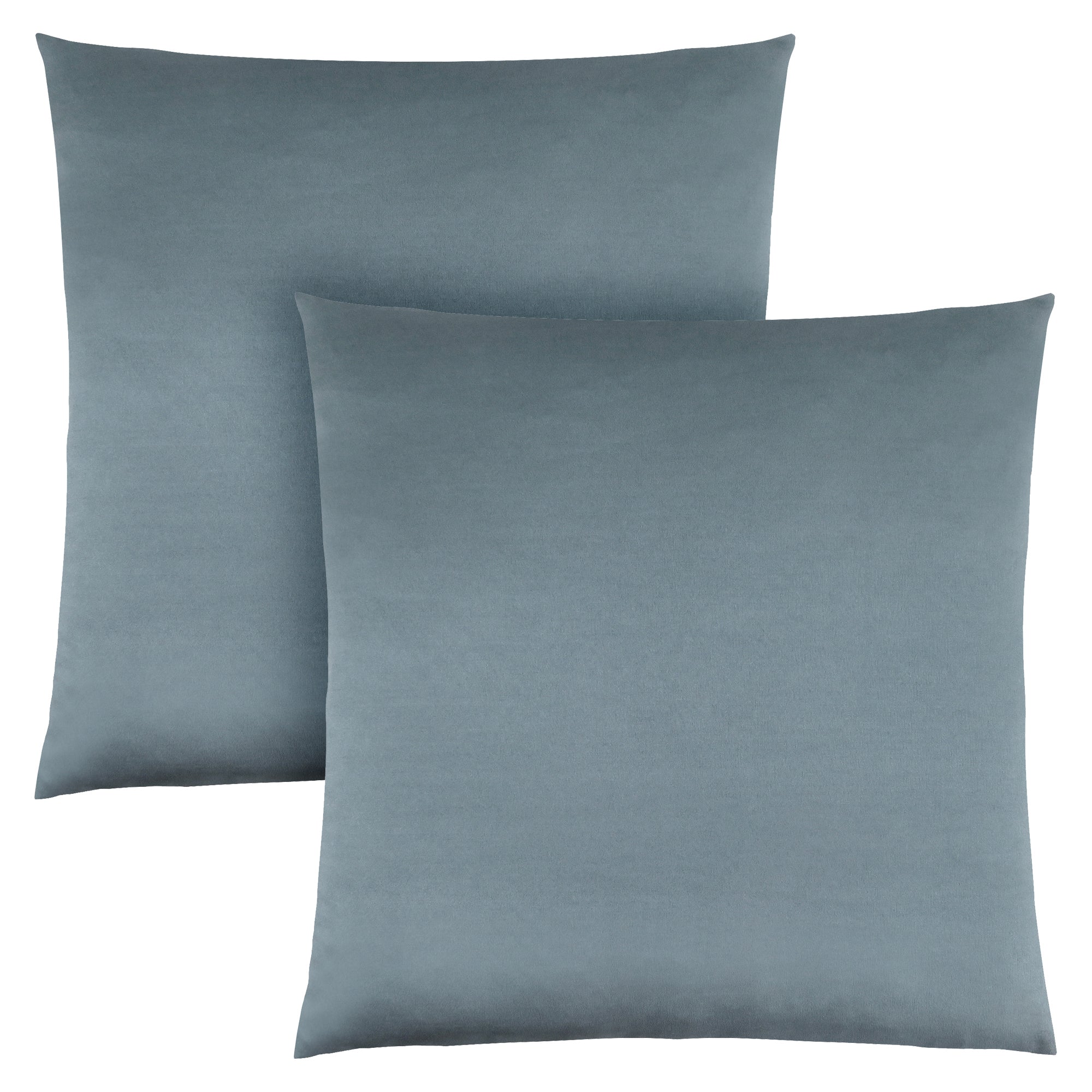 I 9343 Oreillers, Lot De 2, 18 X 18 Carré, Encart Inclus, Jeté Décoratif, Accent, Sofa, Canapé, Chambre À Coucher, Polyester, Hypoallergénique, Bleu, Moderne - Simple Boutique