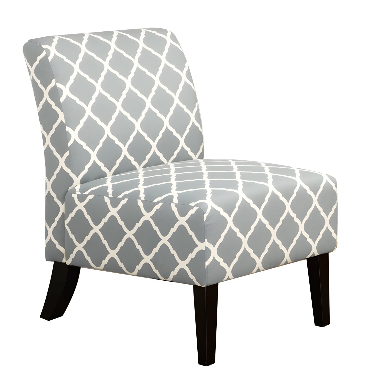IFDC - Chaise d'appoint Rembourré, 30''x22''x32'', Tissu Gris - Simple Boutique