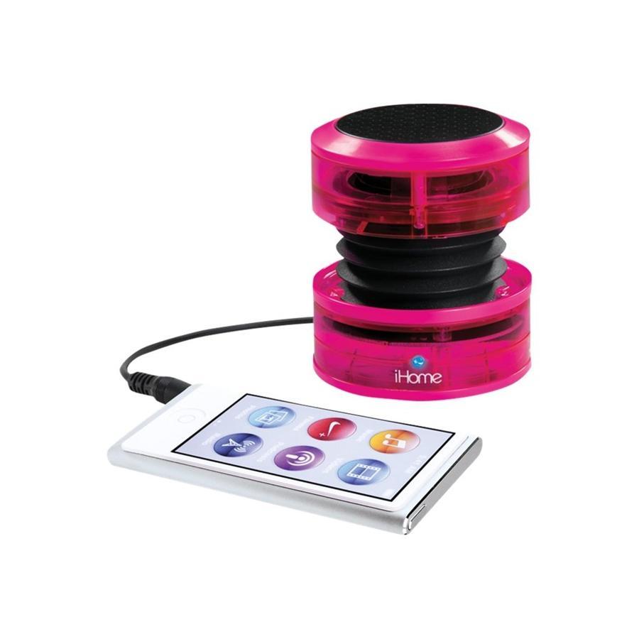 IHome IHM60PN mini haut-parleur rechargeable rose - Simple Boutique