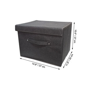 ITY International - Boite de Rangement Pliable, 14.6"x11.8"x10.6", Noir - Simple Boutique