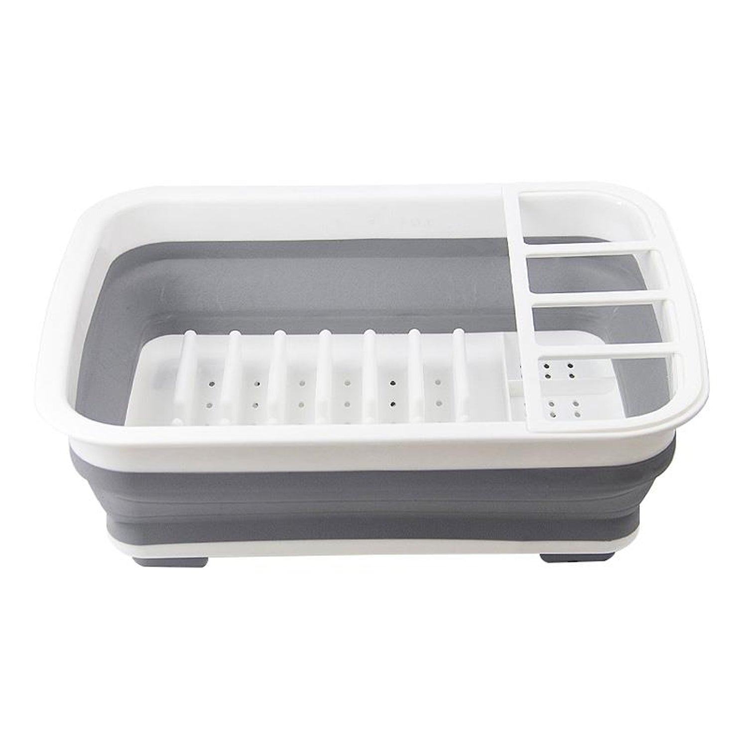 ITY International - Égouttoir à Vaisselle Pliable, 14.5" x 12.25" x 5", Gris - Simple Boutique