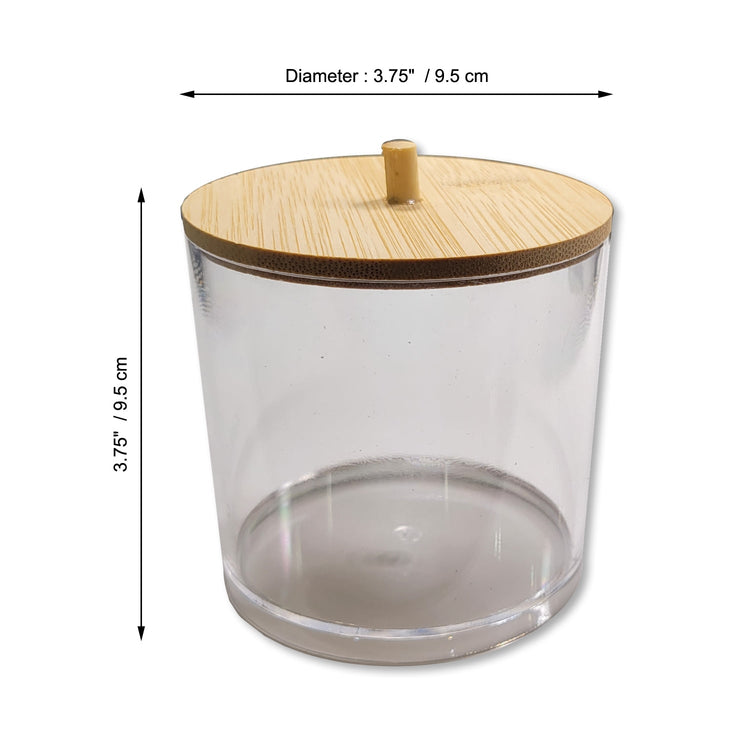 ITY International - Ensemble de 3 Grands Pots de Rangement avec Couvercle en Bambou - Simple Boutique