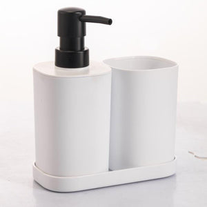 ITY International - Ensemble de 3 Morceaux d'accessoires pour Salle de Bain, Fabriqué en Plastique, Blanc - Simple Boutique