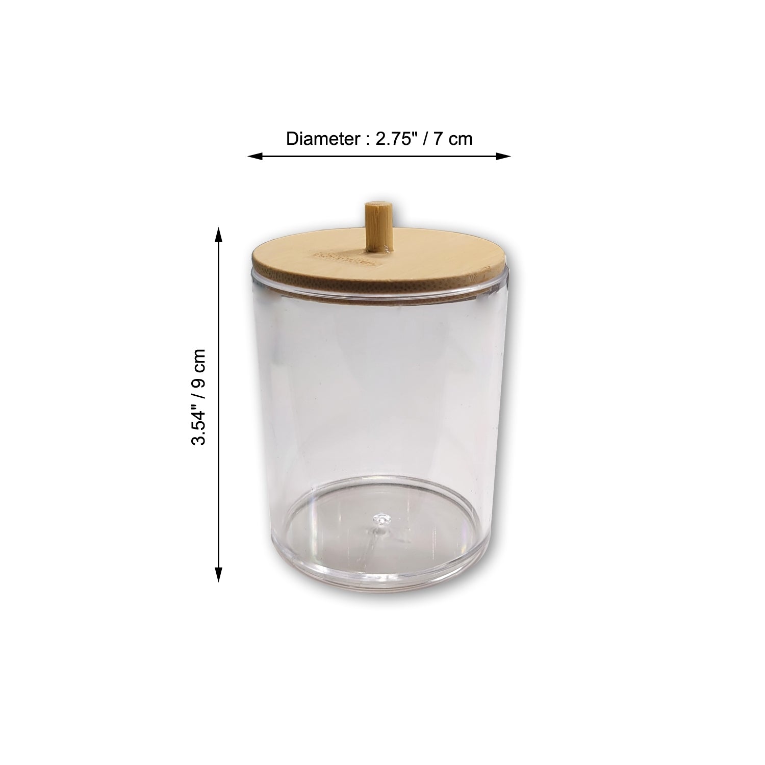 ITY International - Ensemble de 3 Petits Pots de Rangement avec Couvercle en Bambou - Simple Boutique