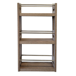 ITY International - Étagère Murale à 2 Étages en MDF, 23.6" x 13.75" x 5.2", Gris Taupe - Simple Boutique