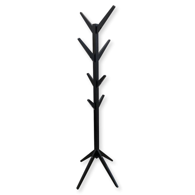 ITY International - Patère/Porte-Manteaux, Fabriqué en MDF, Hauteur de 70", Noir - Simple Boutique