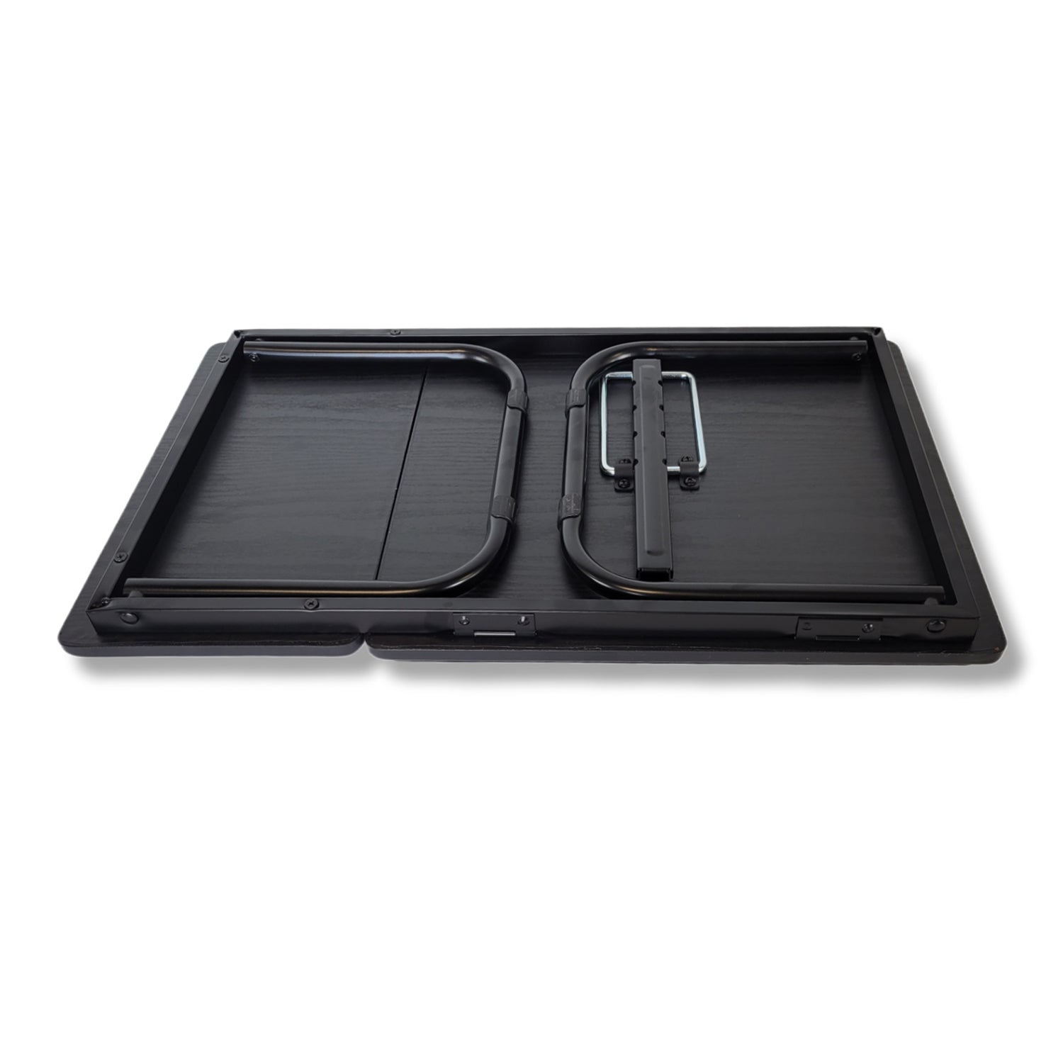 ITY International - Plateau pour le Lit Ajustable et Pliable, Motif de bois Noir - Simple Boutique