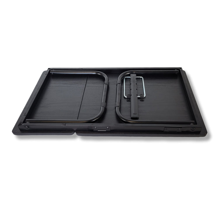 ITY International - Plateau pour le Lit Ajustable et Pliable, Motif de bois Noir - Simple Boutique