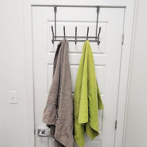 ITY International - Rail de 10 Crochets pour Porte, Nickel Noir - Simple Boutique