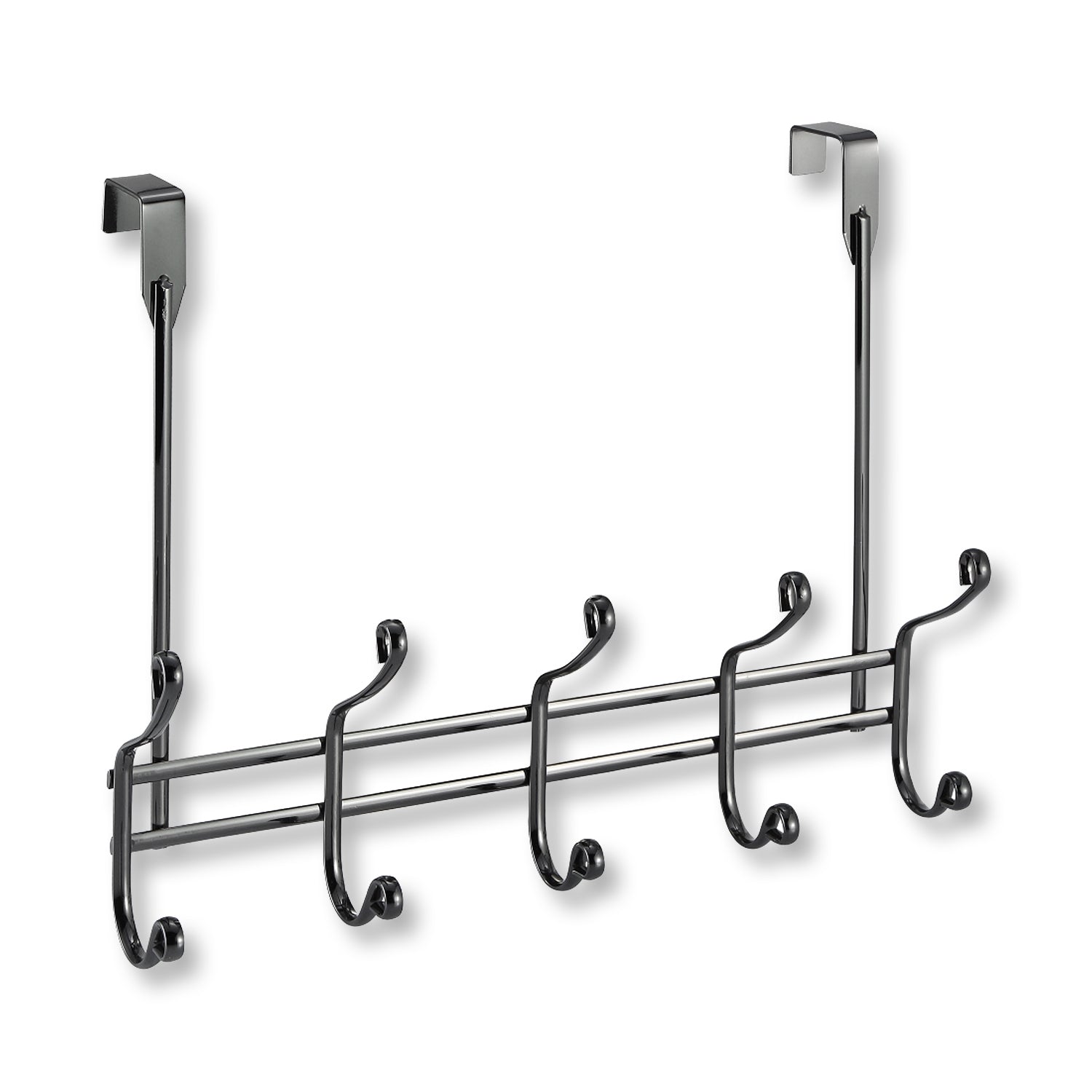 ITY International - Rail de 10 Crochets pour Porte, Nickel Noir - Simple Boutique
