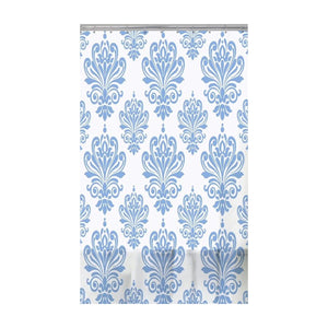 ITY International - Rideau de Douche en Peva, 71" x 71", Bleu et Blanc - Simple Boutique