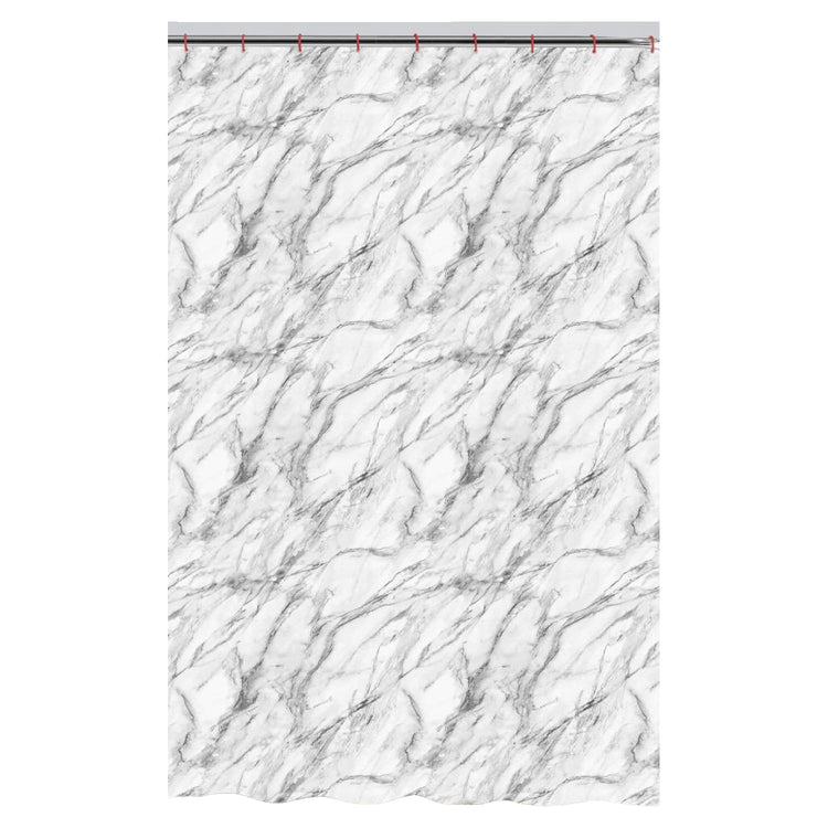 ITY International - Rideau de Douche en Polyester, 71" x 71", Motif Marbre - Simple Boutique