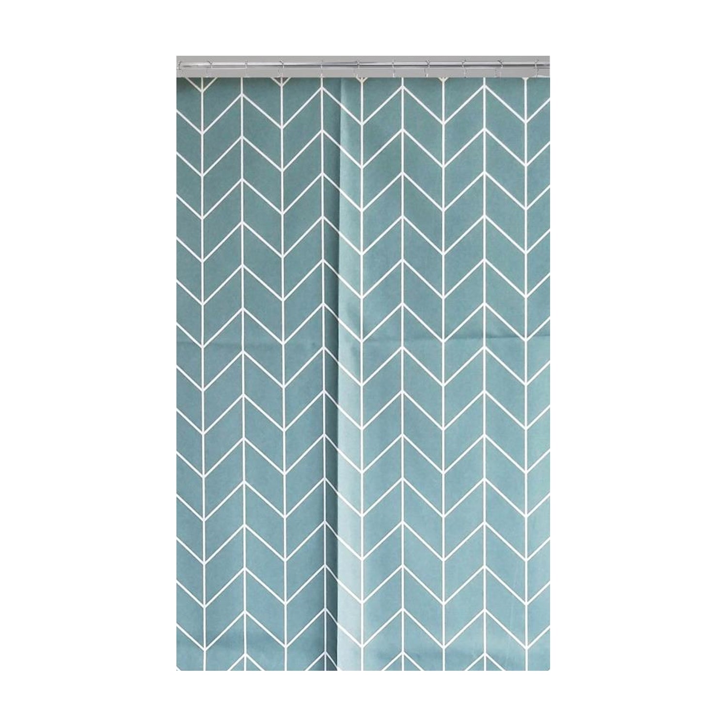 ITY International - Rideau de Douche en Polyester, 71" x 71", Turquoise - Simple Boutique