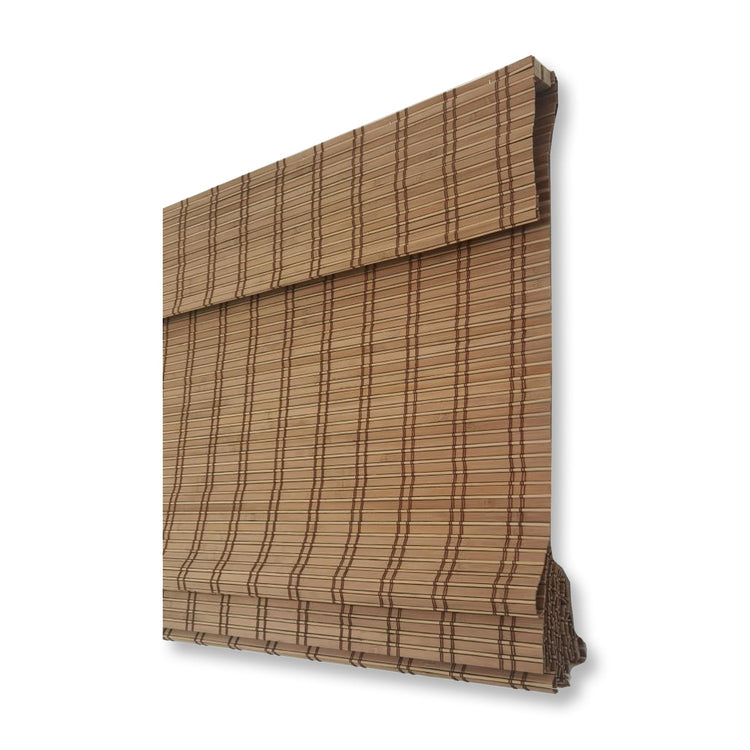 ITY International - Store Romain pour Fenêtre en Bambou, Sans Cordon, 48" x 72", Brun - Simple Boutique