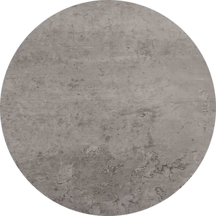 ITY International - Table D'appoint Ronde à 2 Niveaux, 15.75" x 23.6", Gris Ciment - Simple Boutique