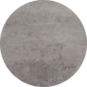 ITY International - Table D'appoint Ronde à 2 Niveaux, 15.75" x 31.5", Gris Ciment - Simple Boutique