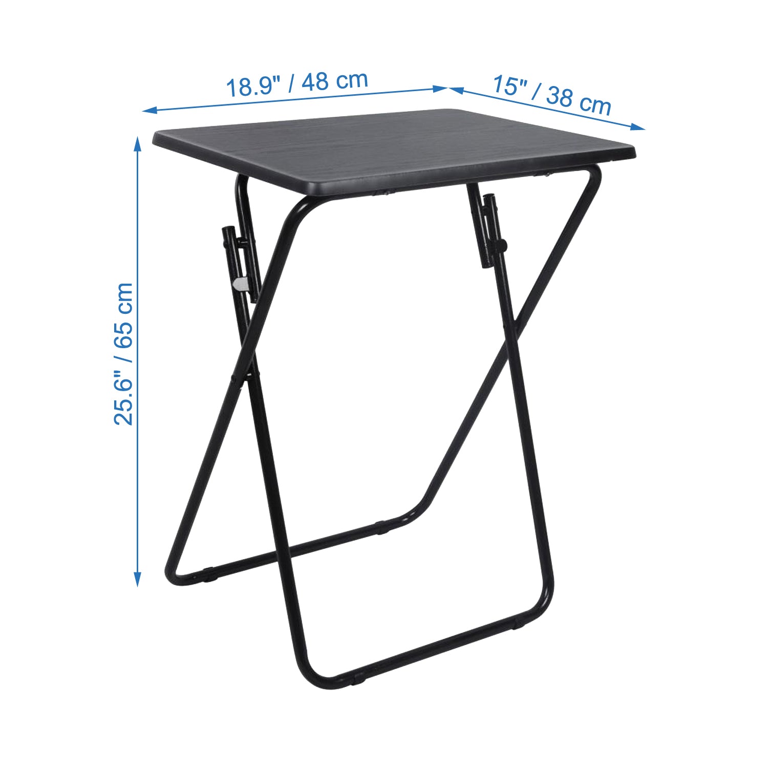 ITY International - Table Pliable en MDF, 18.9"x15"x25.6", Noir - Simple Boutique