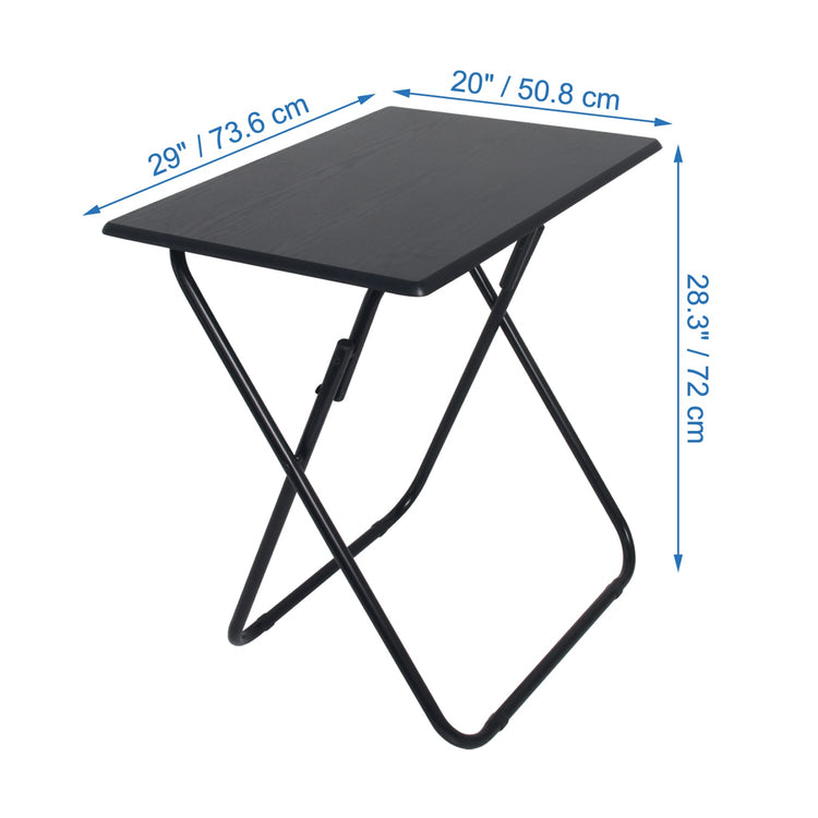 ITY International - Table Pliante Jumbo, Fabriqué en MDF, 29" x 20" x 28.3", Noir - Simple Boutique