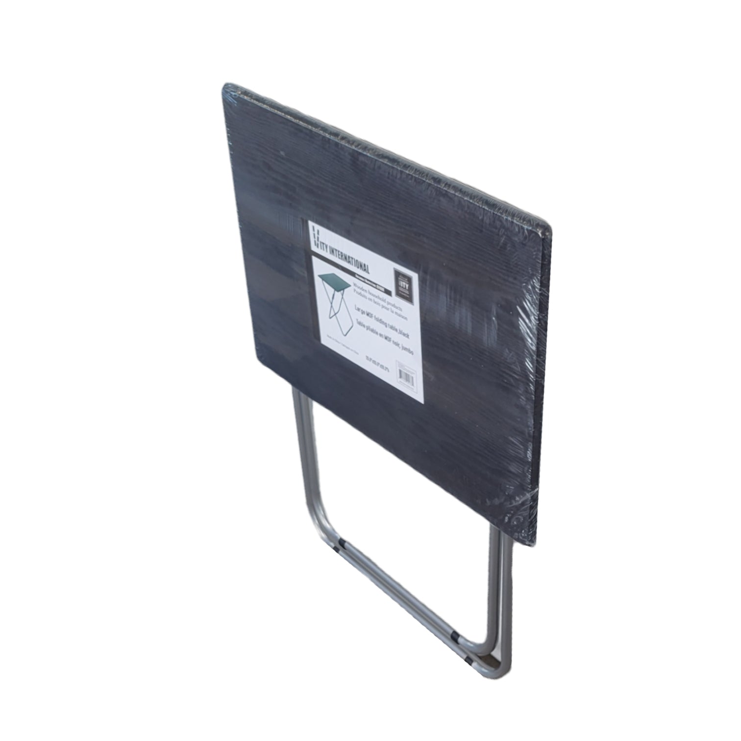 ITY International - Table Pliante Jumbo, Fabriqué en MDF, 29" x 20" x 28.3", Noir - Simple Boutique
