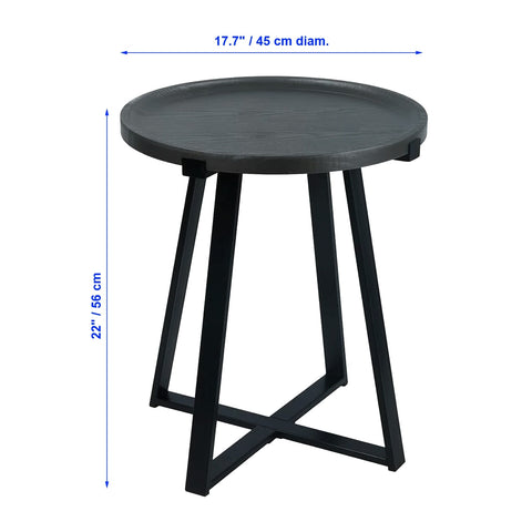 ITY International - Table d'appoint Ronde en MDF, 17.7
